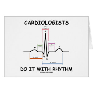 Cartão Os cardiologistas fazem-no com ritmo (ECG/EKG)