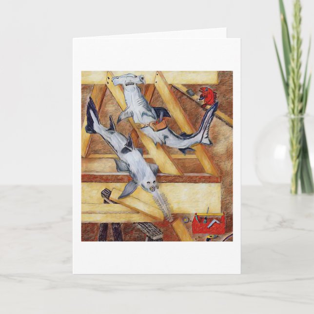 Cartão Os carpinteiros (Frente)