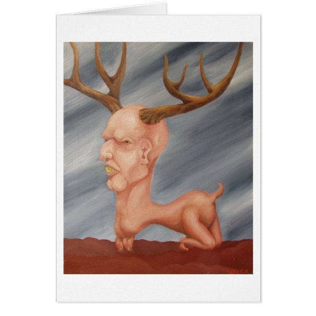 Cartão Os cervos equipam… (Frente)