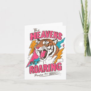 Cartão Os Céus Estão Rugindo Salmo 19_1 Fé Cristã