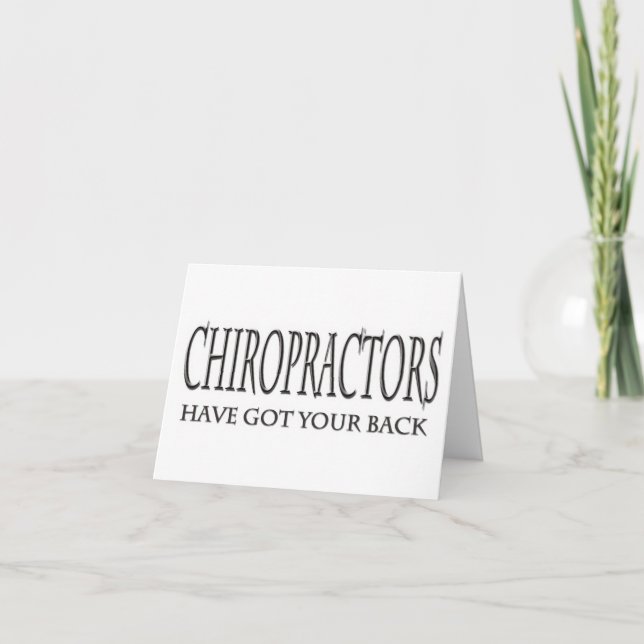 Cartão Os Chiropractors obtiveram sua parte traseira (Frente)
