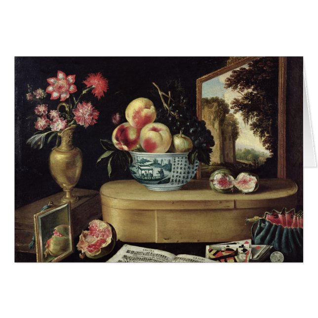 Cartão Os cinco sentidos, 1638 (Frente Horizontal)