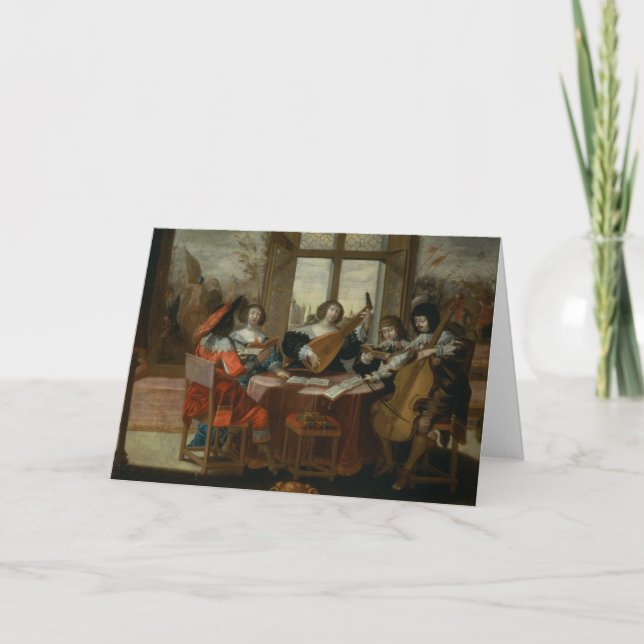 Cartão Os cinco sentidos - audição (Frente)