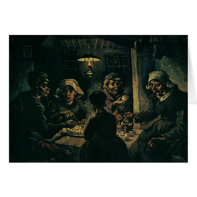 Cartão Os Comedores De Batata, (Frente Horizontal)