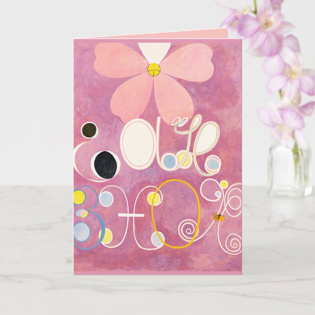 Cartão Os Dez Maiores, No 5, Adulthood, Hilma af Klint (Orquídea)