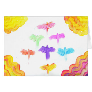 Cartão Os doces molham o artista do autismo