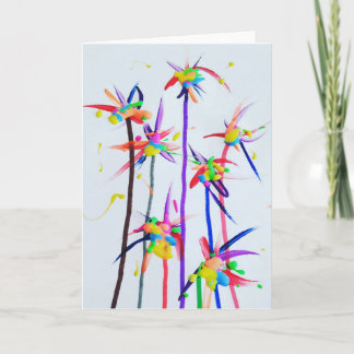 Cartão Os doces molham o artista do autismo