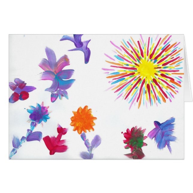 Cartão Os doces molham o artista do autismo (Frente Horizontal)