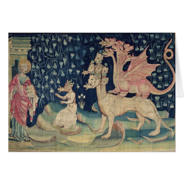 Cartão Os dragões que Vomiting sapos (Frente Horizontal)