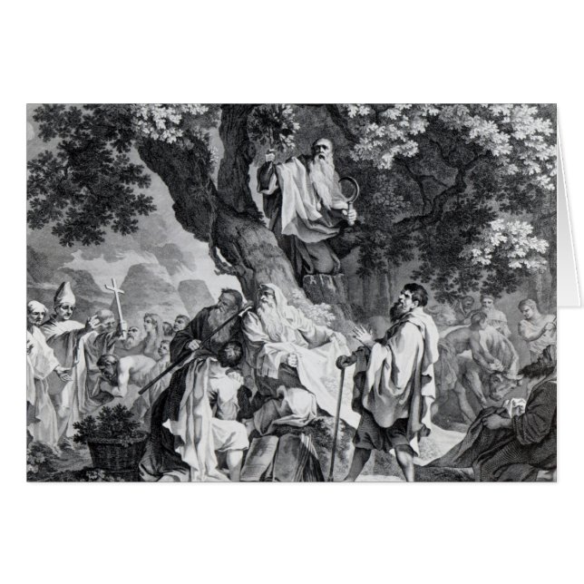 Cartão Os Druids, ou a conversão dos Britânicos (Frente Horizontal)