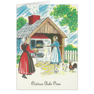 Cartão Os Dutch de Pensilvânia Shoo a receita Bak