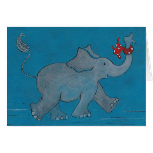 Cartão Os elefantes nunca esquecem