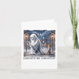 Cartão Os Fantasmas Estão Sendo Fantasmagóricos 