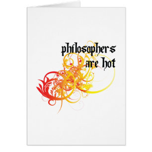 Cartão Os filósofos estão quentes