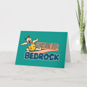 Cartão Os Flintstones Fred - Saudações De Bedrock