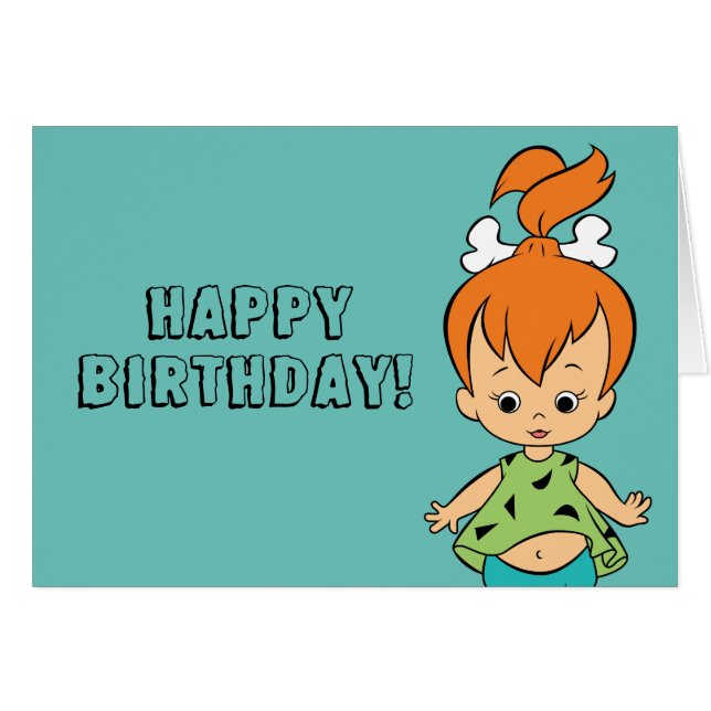 Cartão Os Flintstones | Pedra Flintstone (Frente Horizontal)