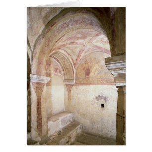 Cartão Os fresco de Carolingian na cripta interna