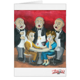 Cartão Os garçons de canto