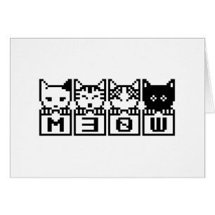CARTÃO OS GATOS DE 8 BITS M30W