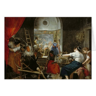 Cartão Os giradores, ou a fábula do Arachne, 1657