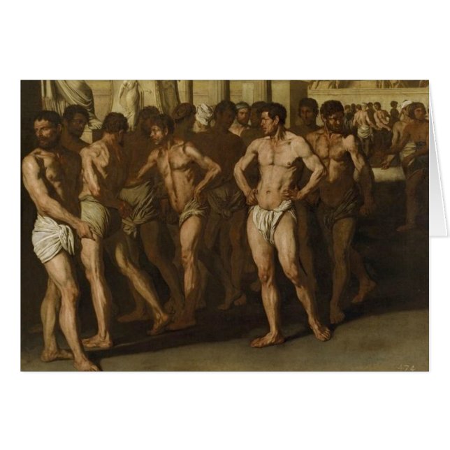 Cartão Os gladiadores (Frente Horizontal)