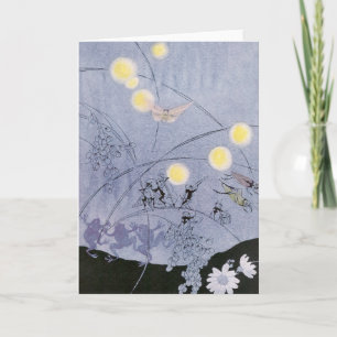 Cartão Os grilos e os sapos fazem a música da noite