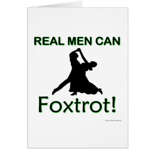 Cartão Os homens reais podem Foxtrot