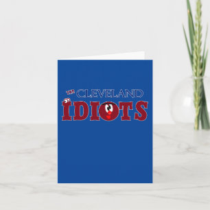 Cartão Os Idiotas Cleveland Engraçados Humor Baseball