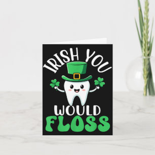 Cartão Os irlandeses usariam camisa do dia de São Patríci