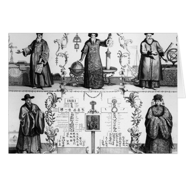 Cartão Os jesuítas em China (Frente Horizontal)