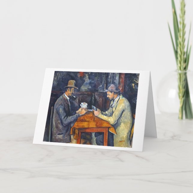 Cartão Os Jogadores De Cartão, Cezanne (Frente)