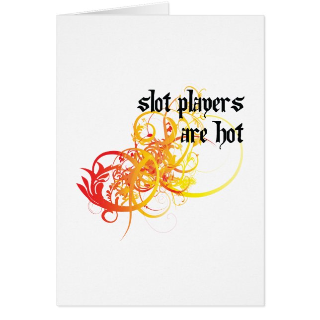 Cartão Os jogadores do entalhe estão quentes (Frente)