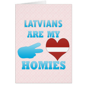 Cartão Os Latvians são meu Homies