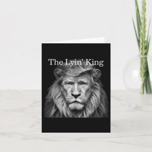 Cartão Os Leões do Lyin King Funny Anti-Trump 2025