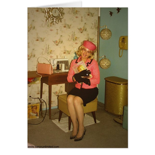 Cartão Os louros são Sew legal (Frente)