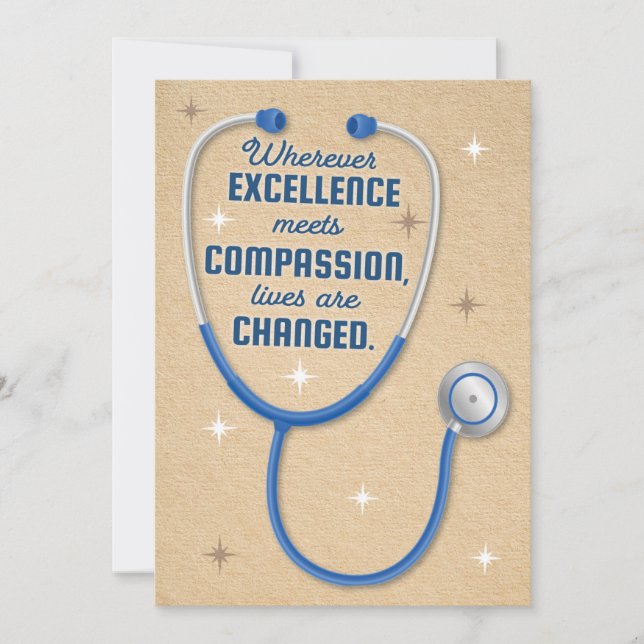 Cartão Os melhores e os mais brilhantes médicos merecem o (Frente)