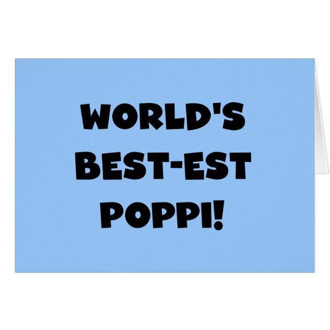 Cartão Os melhores presentes de texto preto no papa do mu (Frente horizontal)