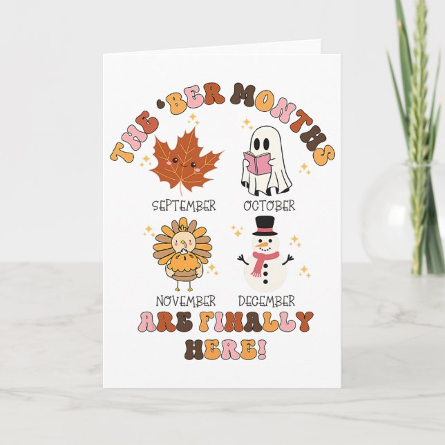 Cartão Os meses de Ber finalmente chegaram Ghost Peru Obr (Frente)