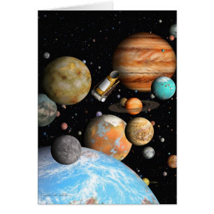 Cartão Os mundos de Kepler