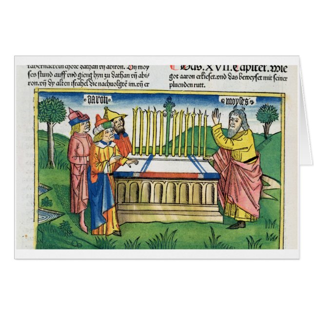 Cartão Os números 17 os 1-11 funcionarios de Aaron (Frente Horizontal)