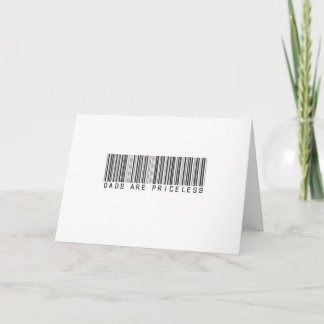 Cartão Os pais são priceless.