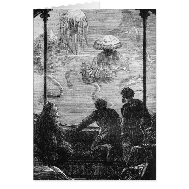 Cartão Os passageiros do nautilus (Frente)