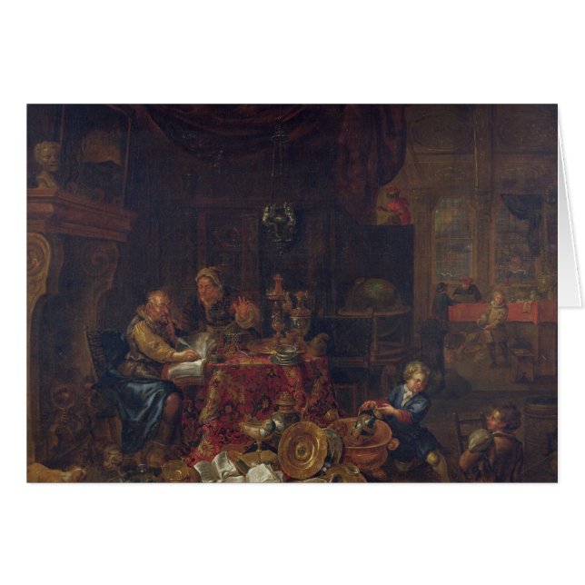 Cartão Os prestamistas (Frente Horizontal)