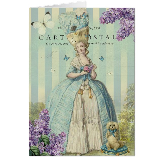 Cartão Os printemps do au de Lilas, derramam Vous, para (Frente)