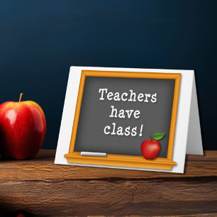 Cartão Os professores têm a classe!