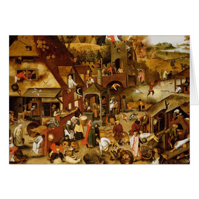 Cartão Os provérbio flamengos (Frente Horizontal)