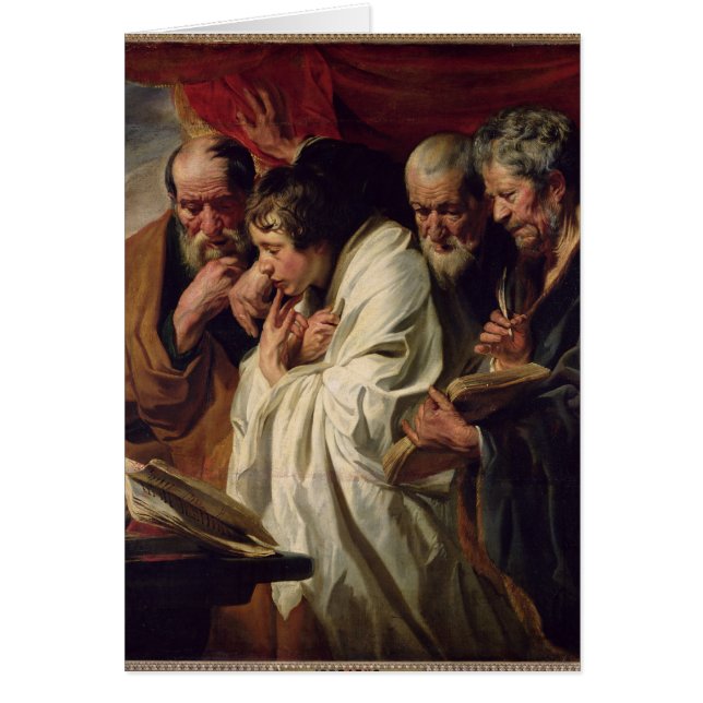 Cartão Os quatro evangelistas (Frente)