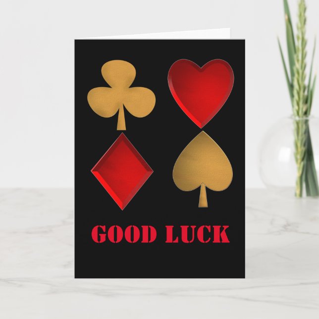 Cartão Os quatro naipes (Frente)