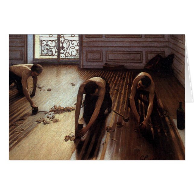 Cartão Os raspadores do assoalho (Frente Horizontal)