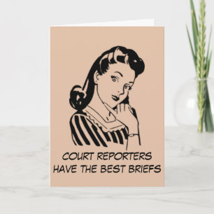 Cartão Os repórteres de corte retros têm as melhores